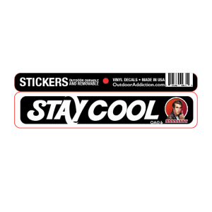 Stay Cool- Like Fonzie Ayyyyyyyy 1 x 5 inches mini bumper sticker Make a statement with these great designs sized perfectly for items like computers, cell phones or bigger items like your car! Dimensions: 1" x 5 inch -Printed vinyl -Outdoor durable and ultra removable -Waterproof